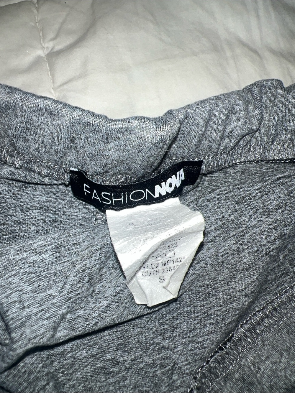 Fashion Nova Grey Strapless Knit Mini Dress - Picture 2 of 4